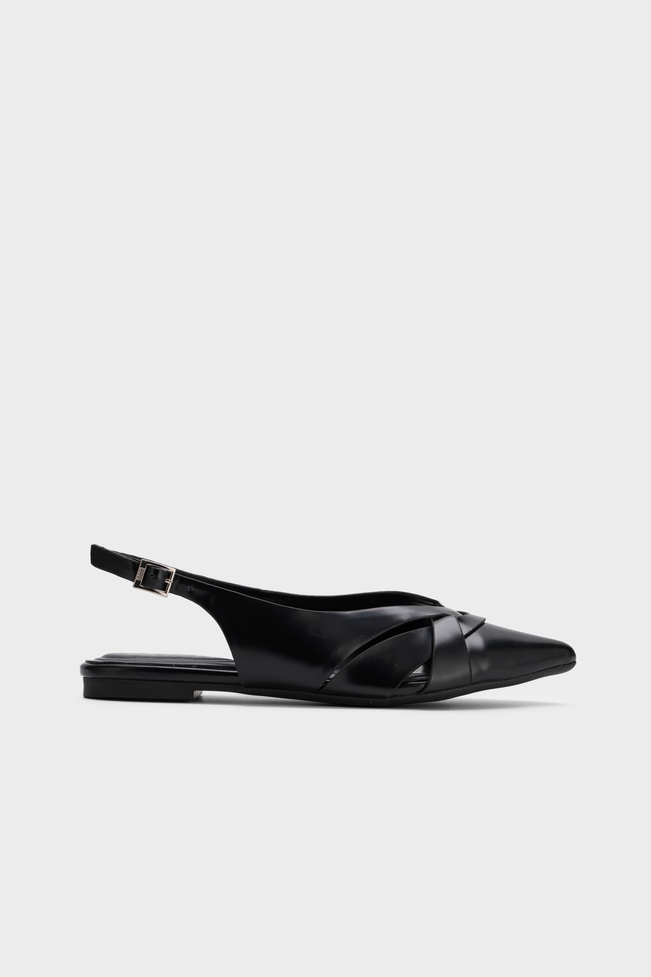 STRAPPY POINTED TOE SLINGBACK FLATS – Nose - Main Image