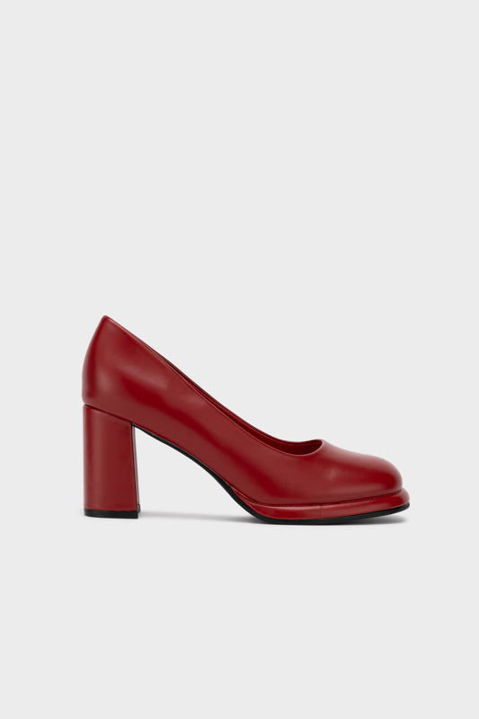 SQUARE TOE PLATFORM HEEL PUMP – Nose - Main Image