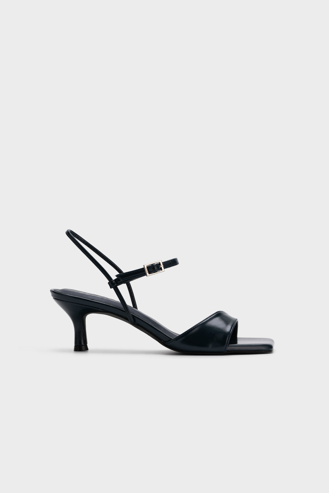 SQUARE TOE STRAPPY KITTEN HEEL SANDAL – Nose