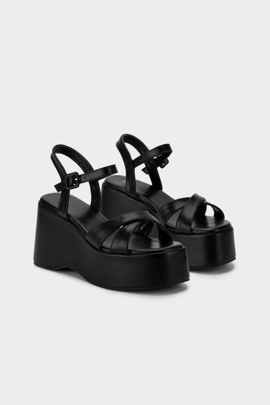 PLATFORM WEDGE HEEL SANDAL - Nose