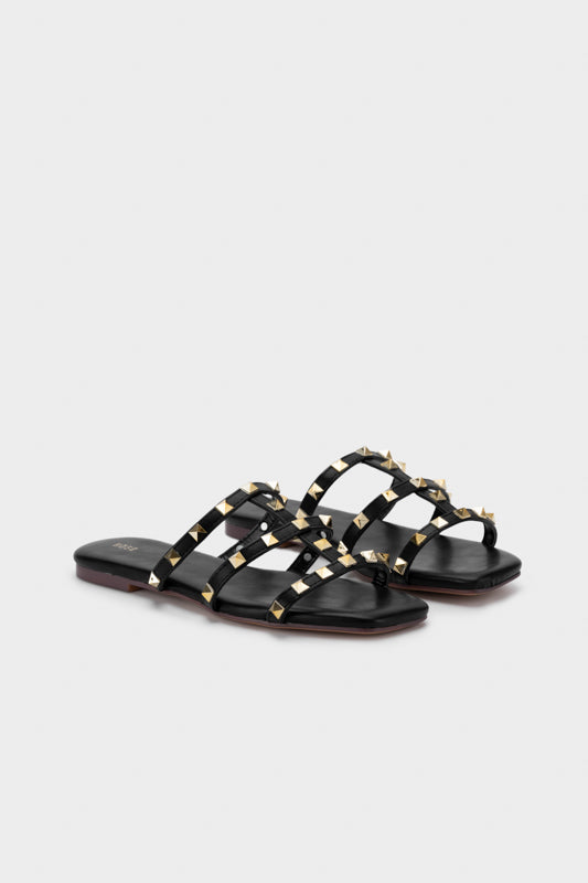 STUDDED FLAT SLIDE - Nose