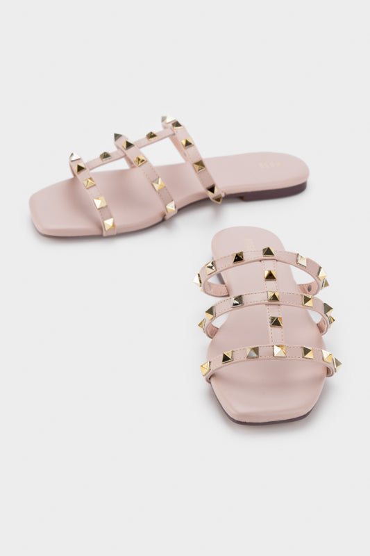 STUDDED FLAT SLIDE - Nose