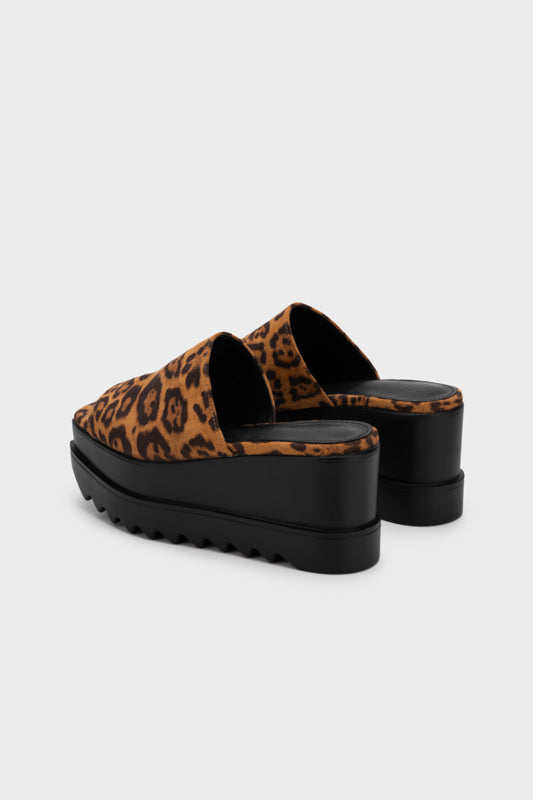 SEPATU SLIDE WEDGE HEEL MOTIF MACAN TUTUL