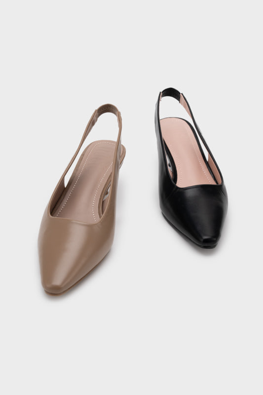 SLINGBACK COMMA SPRAY HEEL - Nose