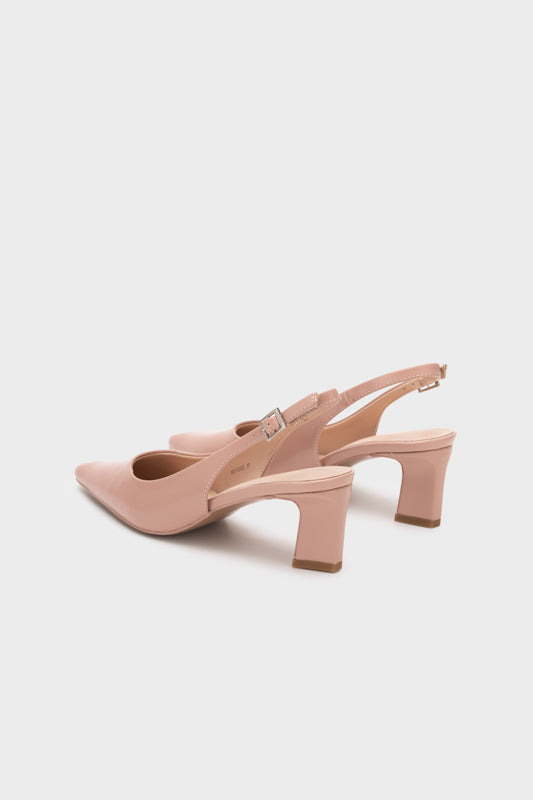 SCULPTURE SLINGBACK HEEL PUMP - Nose