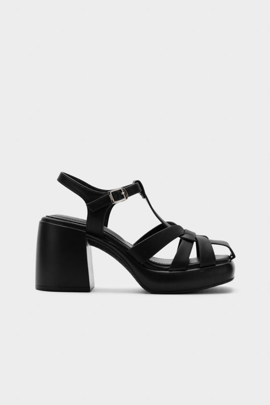 STRAPPY PLATFORM CHUNKY HEEL SANDAL - Nose