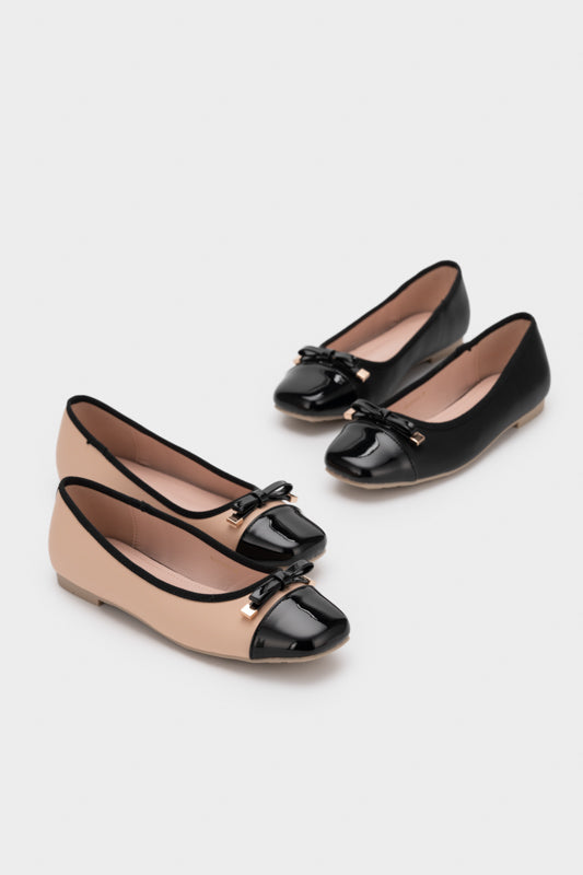 DUO TONE FLAT BALLERINA - Nose