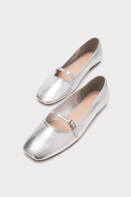 MARY JANE SQUARE TOE FLAT PUMP - Nose