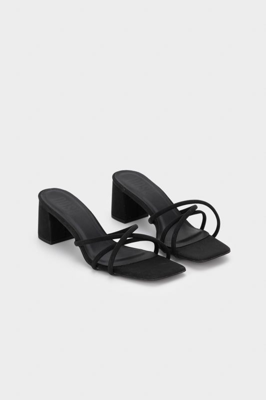 STRAPPY CHUNKY HEEL SLIDE - Nose