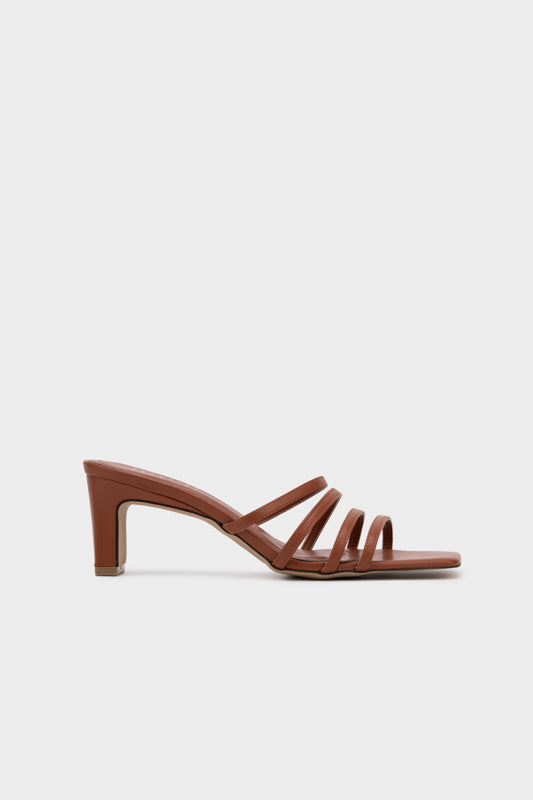 STRAPPY UPPER WITH SCULPTURE HEEL SLIDE - Nose