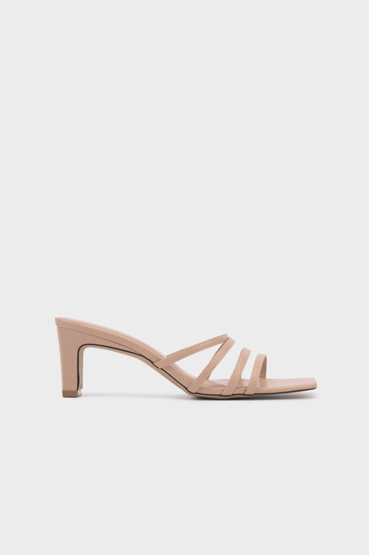 STRAPPY UPPER WITH SCULPTURE HEEL SLIDE - Nose