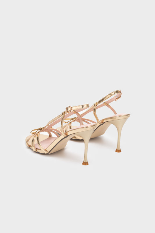 RIBBON STRAPPY HIGH HEEL SANDAL - Nose