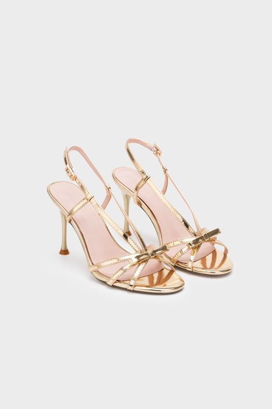 RIBBON STRAPPY HIGH HEEL SANDAL - Nose